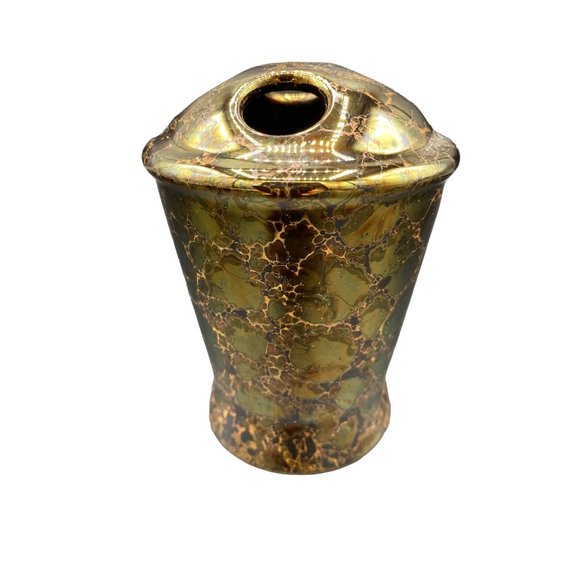 Joseph Abboud Bronze Ceramic Bathroom Set Tissue Cover Soap Dish Toothbrush Hold - Picture 8 of 16